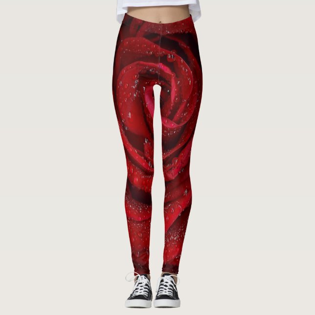 Women's Leggings | Eco Fitness Rose (Front)