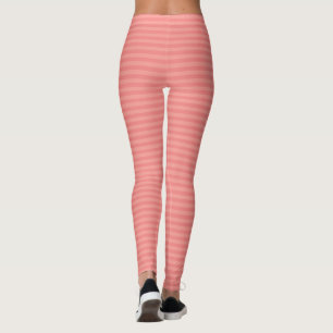 Womens Leggings Elegant Best Peach Colour Stripes