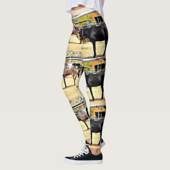 Women's Leggings "Four Horses and A Donkey" (Left)