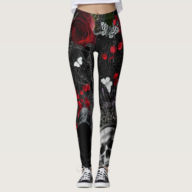 Women's Leggings Haunting Adeline Zade Meadows Zad (Front)