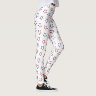 Women's Leggings-July 4th Patriotic Stars Leggings