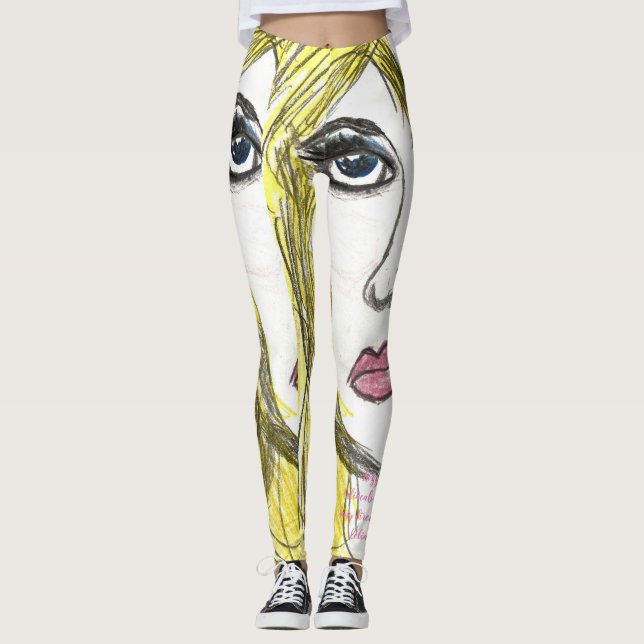 women's leggings "Pinky" (Front)