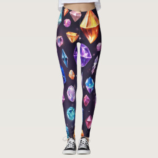 womens leggings with diamond designs