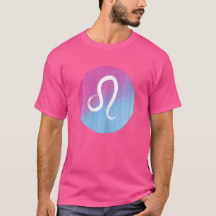 Womens Leo Lion Zodiac July August Birthday Back T T-Shirt