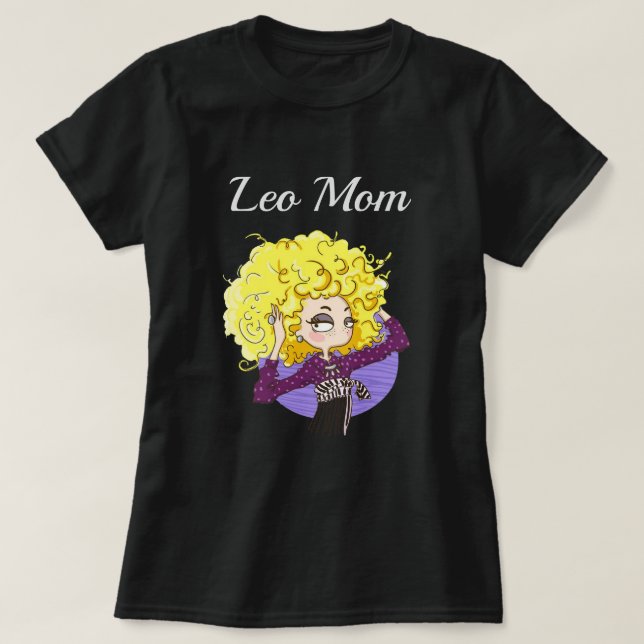 Womens Leo Mother Day T-Shirt (Design Front)