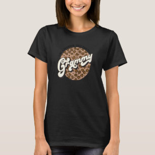 Womens Leopard Grammy Like A Grandma Only Cooler P T-Shirt