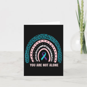 Womens Leopard Rainbow Print Suicide Prevention Aw Card