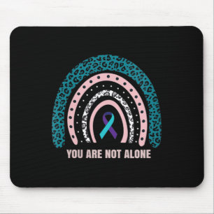 Womens Leopard Rainbow Print Suicide Prevention Aw Mouse Mat