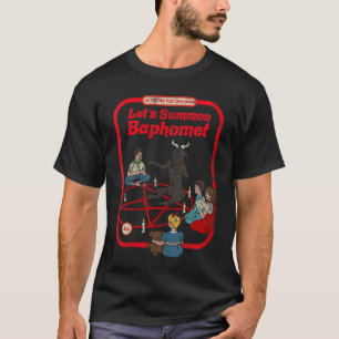 Womens Lets summon Baphomet Vintage Childgame Horr T-Shirt