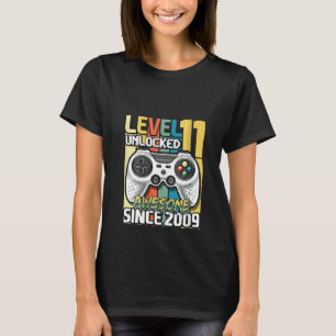 Womens Level 11 Unlocked Awesome 2009 Video Game 1 T-Shirt