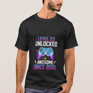 Womens Level 23 Unlocked Awesome Since 2000. 23Th T-Shirt