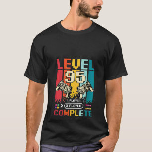 Womens Level 95 Complete Gamer Vintage Retro 95 Ye T-Shirt
