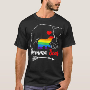 Womens LGBT Mama Momma Bear Gay Pride Proud Mum Mo T-Shirt
