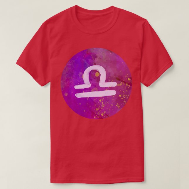 Womens Libra Astrology For Her Horoscope Zodiac  T-Shirt (Design Front)