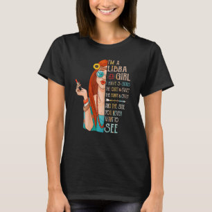 Womens Libra Girl I Have 3 Sides Birthday Libra Zo T-Shirt