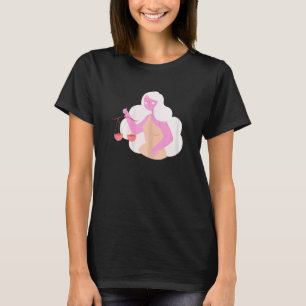 Womens Libra Zodiac September October Birthday Tea T-Shirt