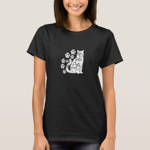 Womens Life Is Better With Cats Arround Mothers Da T-Shirt