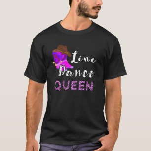 Womens Line Dance Queen Line Dancing Western Count T-Shirt