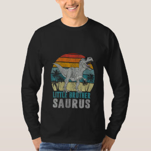 Womens Little Brothersaurus T Rex Dinosaur Little  T-Shirt