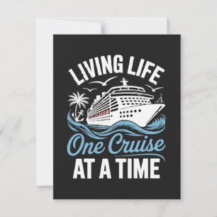 Women's Living Life One Cruise at A Time  Holiday Card