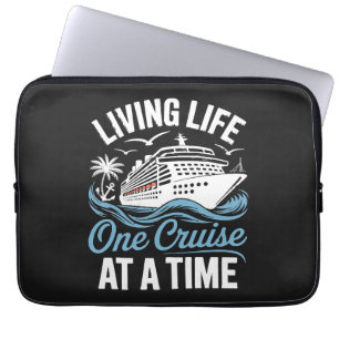 Women's Living Life One Cruise at A Time Laptop Sleeve