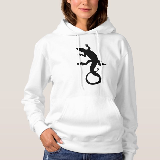 Women's Lizard Hoodie Reptile Art Shirts (Front)