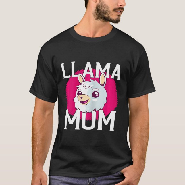 Womens Llama Mum T-Shirt (Front)