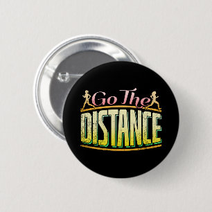 Womens Long Distance Running - Marathon Runner 6 Cm Round Badge