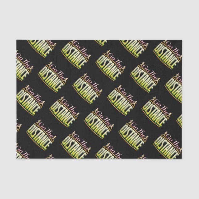 Womens Long Distance Running - Marathon Runner Tissue Paper (Front)