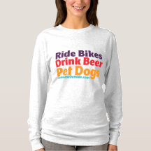 Women's Long Sleeve T - Bikes-Beer-Dogs T-Shirt