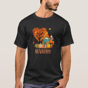 Womens Love Fall Gnomes Mammy Halloween Pumpki Gra T-Shirt