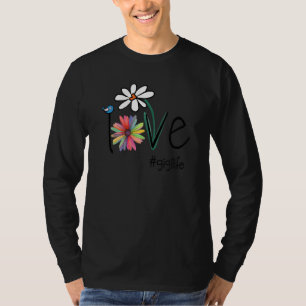 Womens Love Gigi Life Art Flower Mother S Day T-Shirt