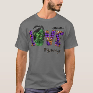 Womens Love halloween scary art Gammy autumn gift T-Shirt