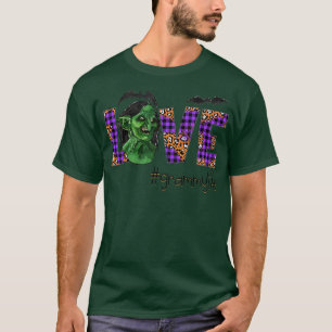 Womens Love halloween scary art Grammy autumn gift T-Shirt