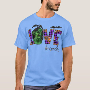 Womens Love halloween scary art Nonno autumn gift T-Shirt