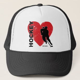 Women's Love Heart Hockey Cap