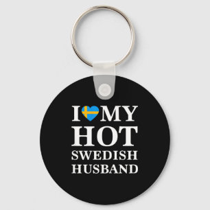 Womens love hot swedish husband cute relationship key ring