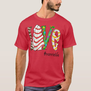 Womens Love Nonnielife Christmas Grandma Gift Swee T-Shirt