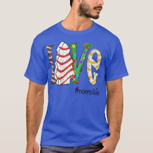 Womens Love Nonnolife Christmas Grandma Gift Sweet T-Shirt