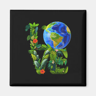 Womens Love On Earth Day Heal The Planet Save Magnet