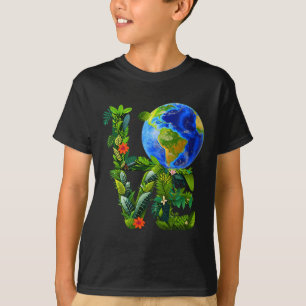 Womens Love On Earth Day Heal The Planet Save T-Shirt