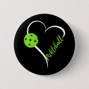 Womens Love Pickleball - Cute Pickleball Match 6 Cm Round Badge