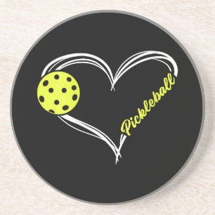 Womens Love Pickleball - cute pickleball match, I Coaster
