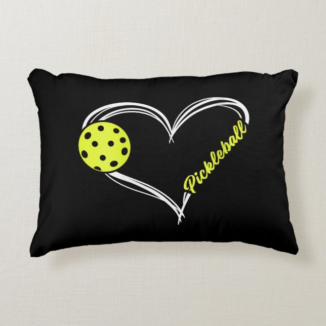 Womens Love Pickleball - cute pickleball match, I  Decorative Cushion (Front)