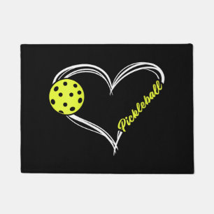 Womens Love Pickleball - cute pickleball match, I  Doormat
