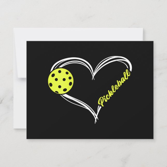 Womens Love Pickleball - cute pickleball match, I  Holiday Card (Front)