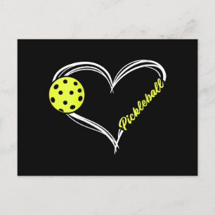Womens Love Pickleball - cute pickleball match, I Holiday Postcard