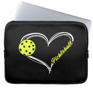 Womens Love Pickleball - cute pickleball match, I Laptop Sleeve