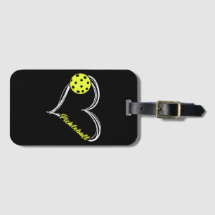 Womens Love Pickleball - cute pickleball match, I  Luggage Tag