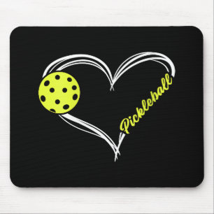 Womens Love Pickleball - cute pickleball match, I Mouse Mat